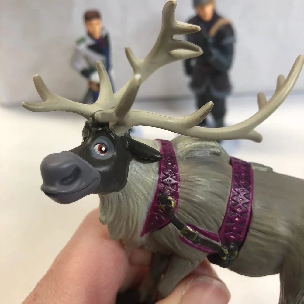 Lot Of 3 Disney Frozen Figurines Sven Reindeer Kristoff Prince 4
